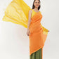 Exclusive Collection Beautiful Khadi Cotton Yellow Orange Green Handloom Saree - Swadesiicart