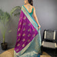 Joban Fashion Blue Peacock Banarasi Silk Sarees | Swadesiicart