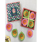 Tied Ribbons Green & Pink Set of 8 Terracotta Clay Diwali Diyas | Swadesiicart