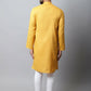 Even Apparels Yellow Color Pure Cotton Men's Kurta With Side Placket (SLD1130) | Swadesiicart