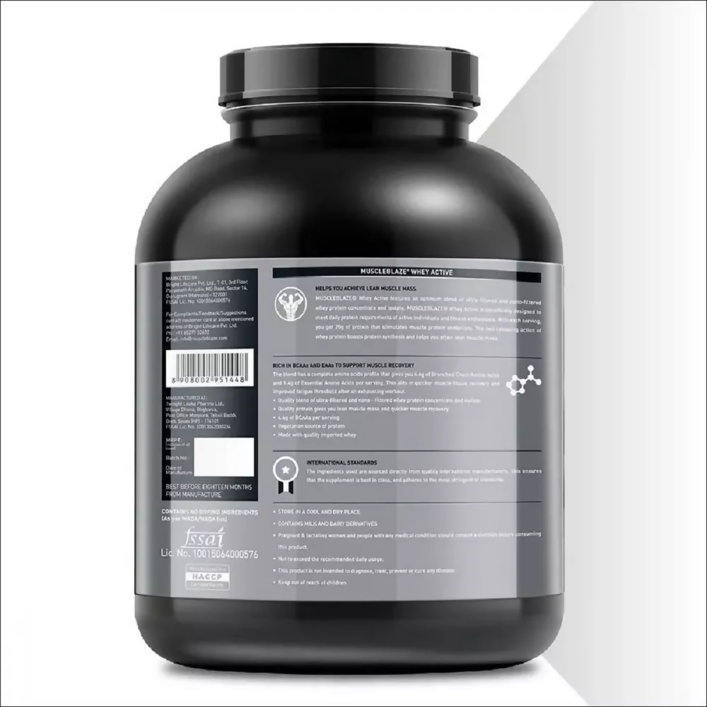 MuscleBlaze Whey Active Chocolate | Swadesiicart