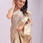 Shree Shyam Fashion Organza Peach Saree