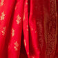 Joban Fashion Silk Banarasi Red & Golden Color Saree | Swadesiicart