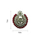 Tiaraa Maroon Stone Kundan Fashion Earrings - Swadesiicart