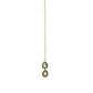 Ruby Raang Green Double Teardrop Kundan Maang Tikka with Meenakari | Swadesiicart
