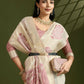 Vishnu Weaves Women's Maroon Muga Cotton Thread Woven Saree with Blouse - Swadesiicart