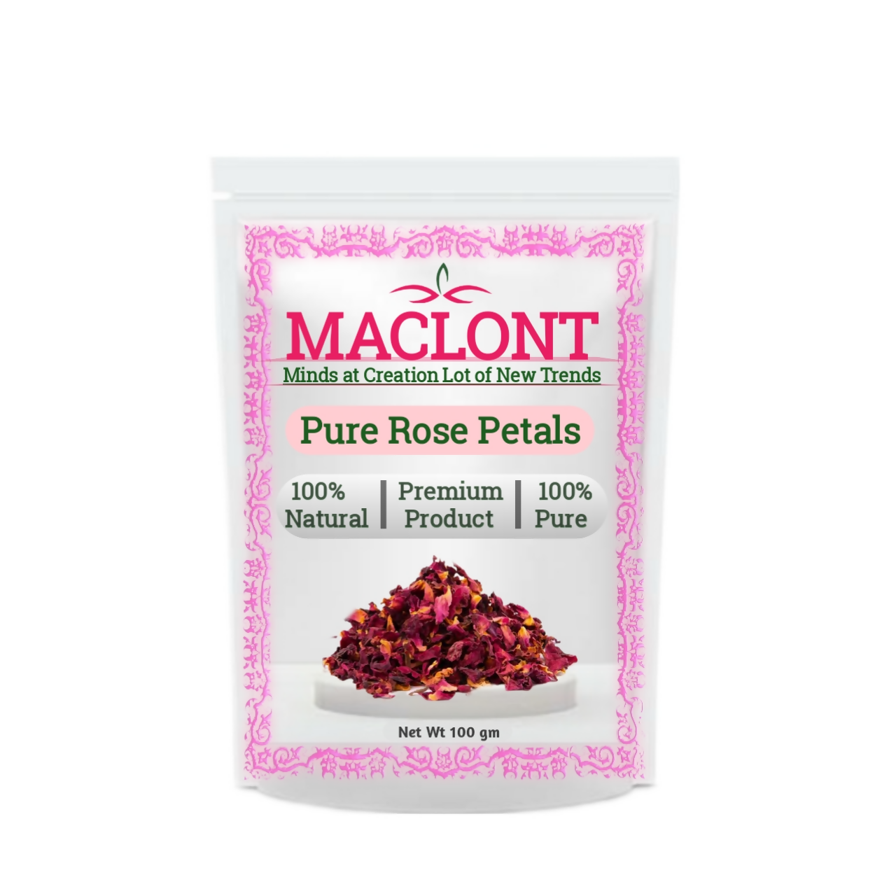 Maclont Pure Rose Petals - Swadesiicart
