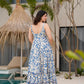 Aayaa Designer Printed Full Flared Gown - Multi Color