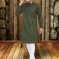 Even Apparels Pure Cotton Green Kurta - Green | Swadesiicart