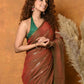 Very Much Indian Designer Mul Cotton Handloom Saree with Sequins - Red | Swadesiicart