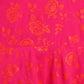 Ahalyaa Pink Crepe Floral Printed Kids Kurta with Jacket For Girls | Swadesiicart
