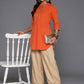 Ahalyaa Women's Traditional Wear Tunic - Orange | Swadesiicart