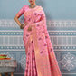 Shree Shyam Fashion Light Pink Silk Saree