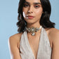 Flower Kundan Choker with Pearls- Ruby Raang | Swadesiicart