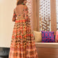Casual Designer Multi Cotton Silk Gown - Anbazaar