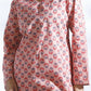 Breathables Women’S Loungewear Long Kurta Co-Ord Set Cotton Pink Indian Motif Butta Print