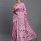 Shree Shyam Fashion Linen Cotton Purple Saree