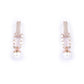 Priyaasi Women White American Diamond Rose Gold-Polished Drop Earrings - Swadesiicart