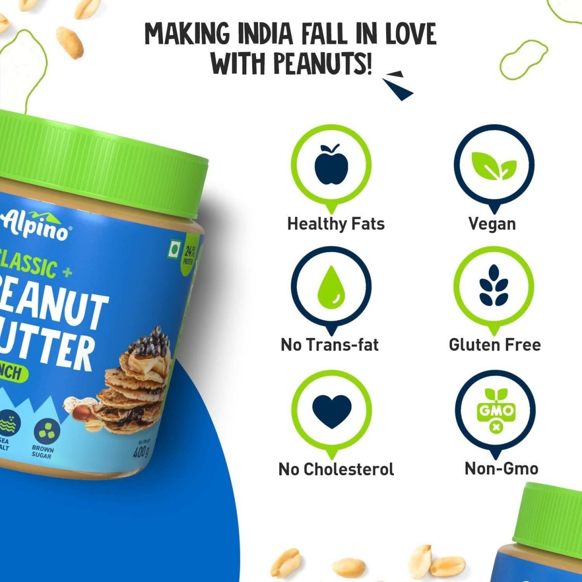 Alpino Classic Peanut Butter Crunch - Swadesiicart