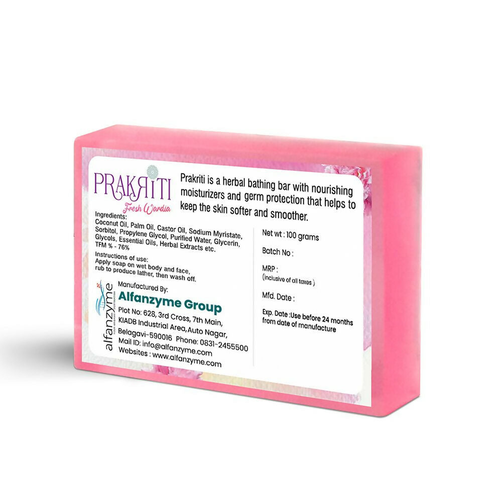 Prakriti Herbal Soap Fresh Wardia - Swadesiicart