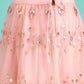House of Panchhi Peach Net Sequinse Work Lehenga & Blouse, Dupatta | Swadesiicart