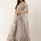 House of Panchhi Lavender - Net Embroidered Sequence Lehenga | Swadesiicart