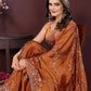 Ai Fashion Copper Rangoli Silk Embroidery Party Wear Saree
