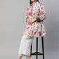 Ahalyaa Women Beige Crepe Digital Floral Print Tunic | Swadesiicart