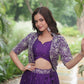 Lorenvalley Pure Chinnon With Rich Embroidered Sequins Work Lehenga Choli with Koti | Swadesiicart