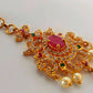 Multicolor AD Ruby Short Length Maang Tikka | Swadesiicart