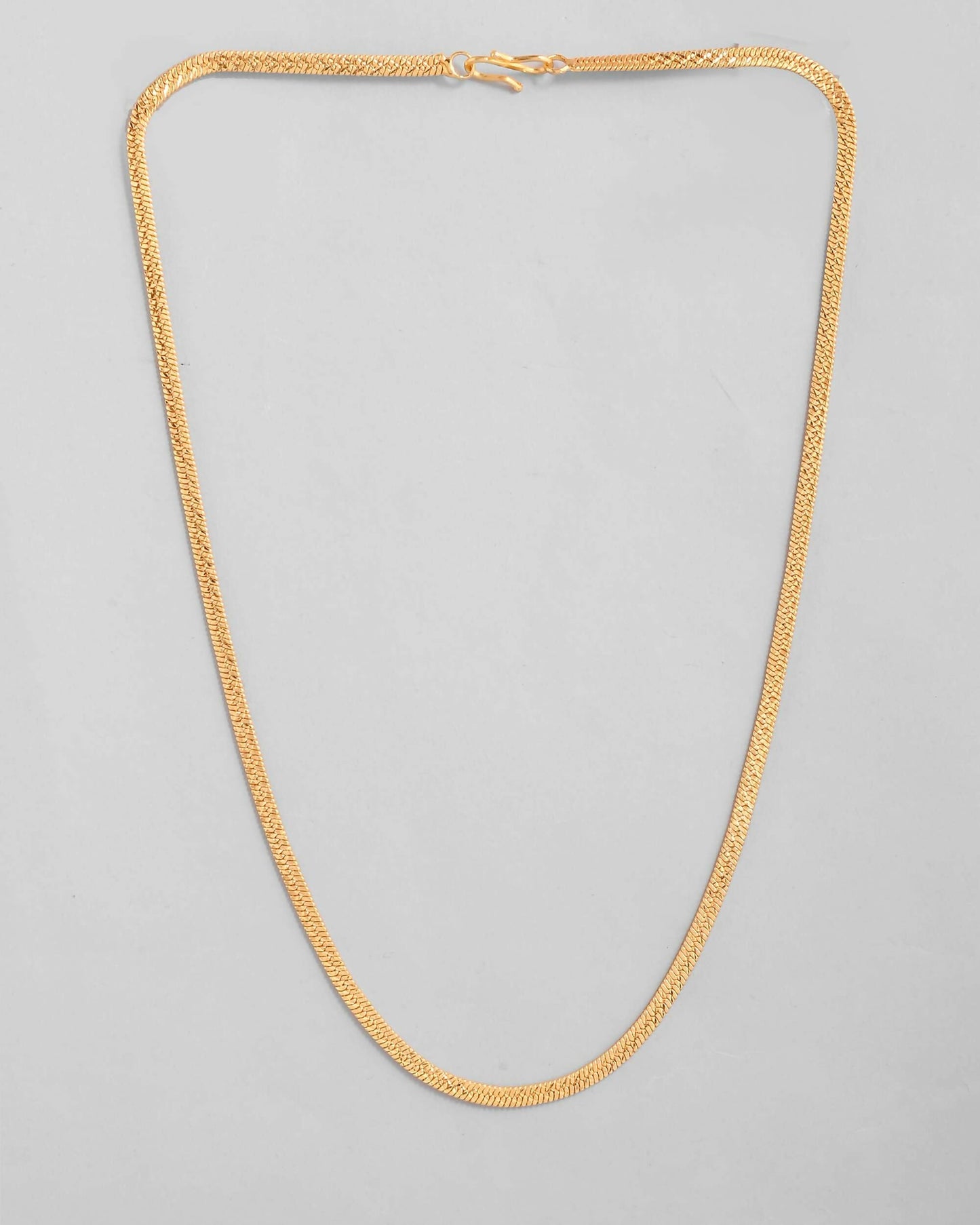 VOJ Men's Gold-Polished Self Designed Snake Chain | Swadesiicart