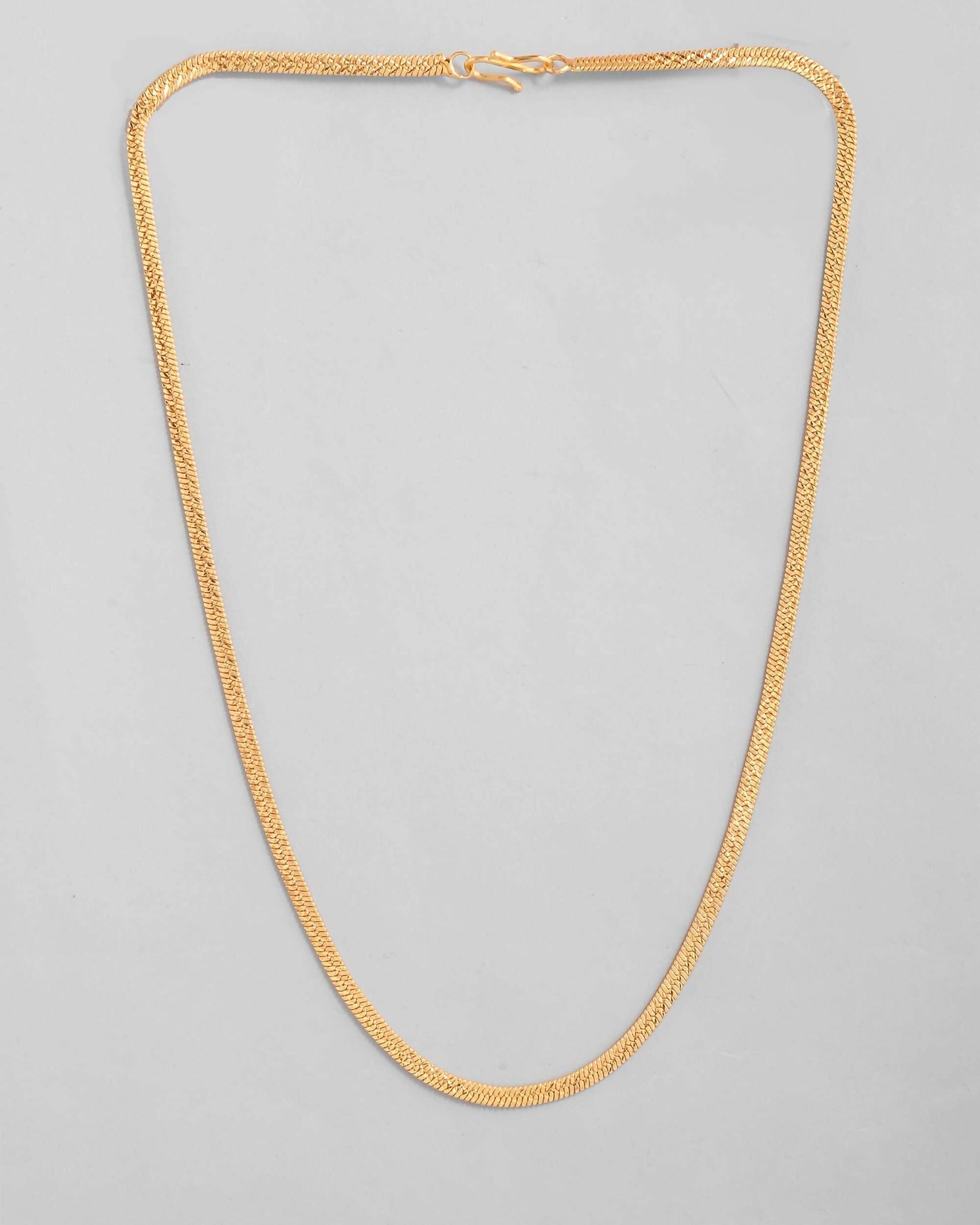 VOJ Men's Gold-Polished Self Designed Snake Chain | Swadesiicart