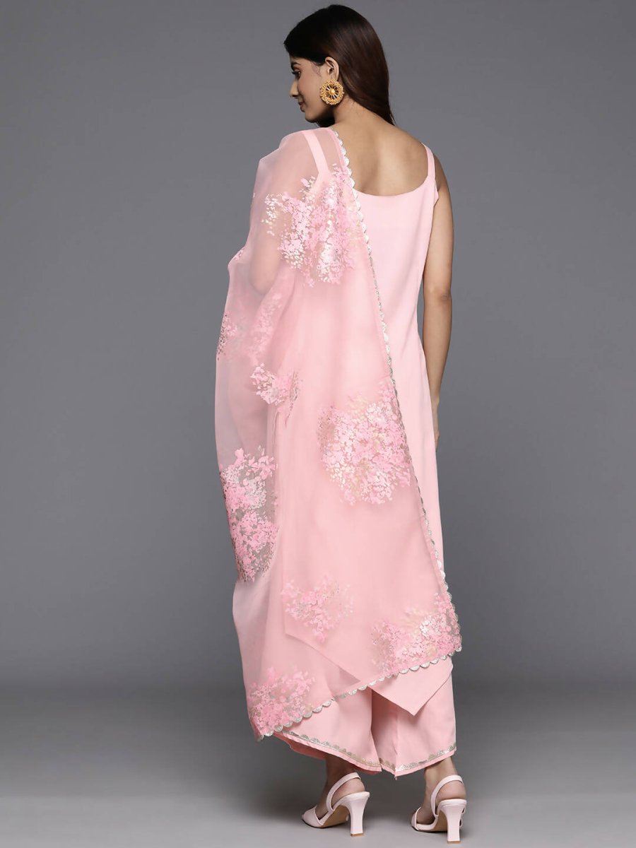 Ahalyaa Women's Traditional wear Kurta Set - Pink | Swadesiicart