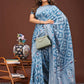 Shree Shyam Fashion Pankhuri Sky Blue Linen Cotton Saree