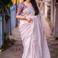 Grey Linen Sequence Saree with Unstitched Blouse - Hiral Fashion | Swadesiicart