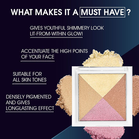 Colors Queen Fantasy Highlighter Bricks - 02 Multi | Swadesiicart