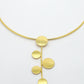 NVR Women Gold-Polished Circular Choker Necklace | Swadesiicart