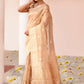 Joban Fashion Gold Banarasi Kora Tissue Pure Handloom Banarasi Silk Saree | Swadesiicart