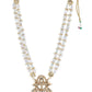 Gold-Toned White Brass Gold-Polished Necklace - Ruby Raang | Swadesiicart