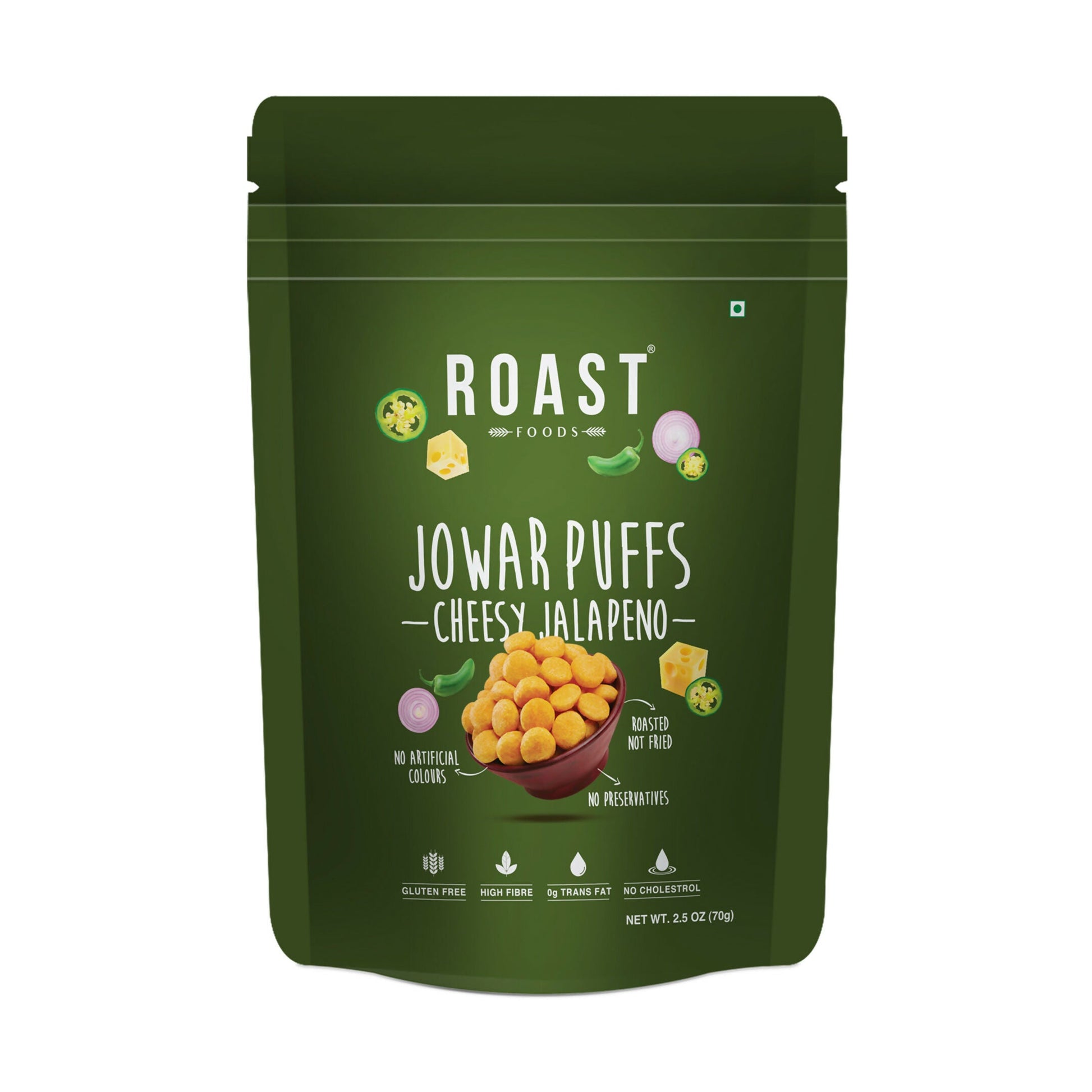 Roast Foods Jowar Puff Cheesy Jalepeno | Swadesiicart