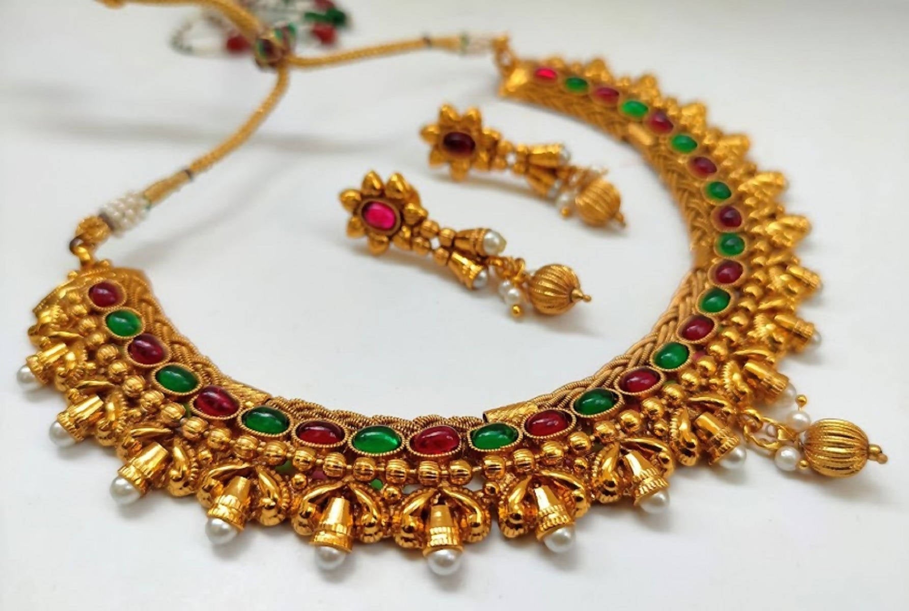 Multicolor Kemp Designer Necklace Set - Swadesiicart