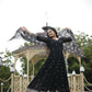 Aayaa Designer Embroidery Zari Sequins-Work Faux Blooming Georgette Suit - Black