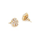 stone stud (white) - Ruby Raang - Ruby Raang Studio