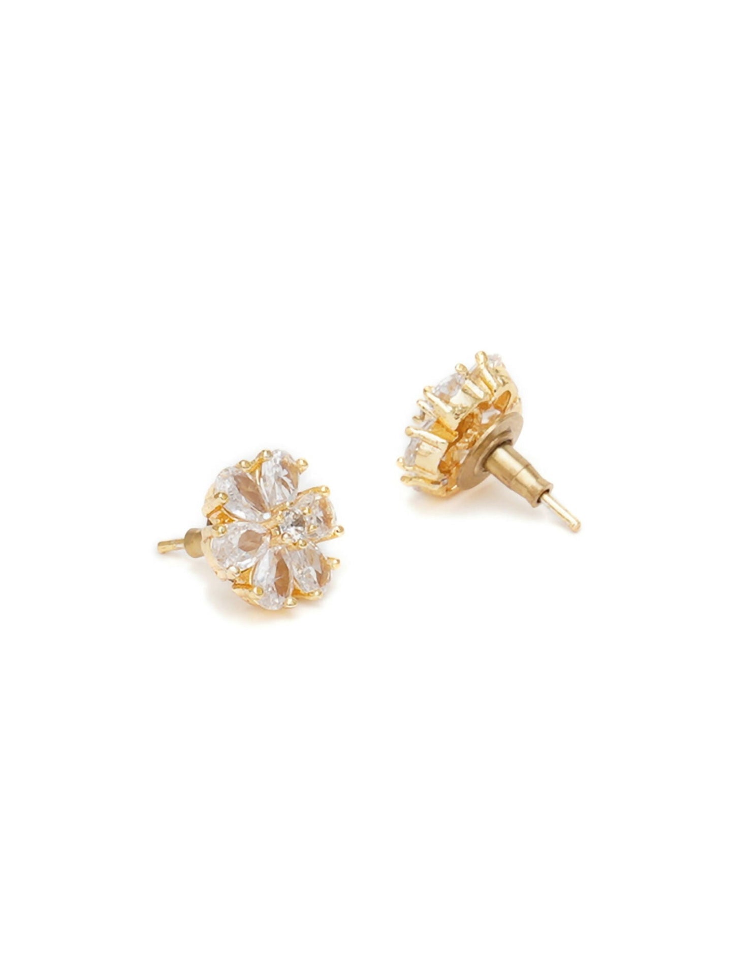stone stud (white) - Ruby Raang - Ruby Raang Studio