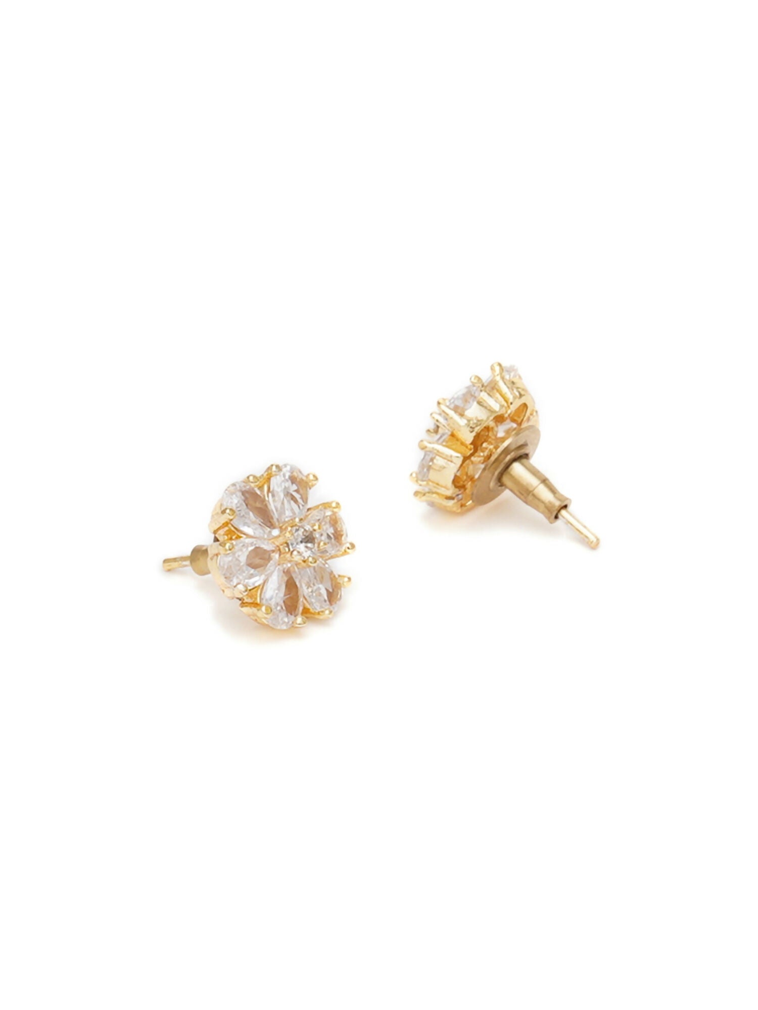 stone stud (white) - Ruby Raang - Ruby Raang Studio