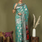 Shree Shyam Fashion Linen Cotton Rama Green Saree