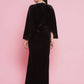 Women Republic Black Velvet Embellished Gown | Swadesiicart