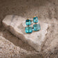 Blue Duet Stone Earrings- Ruby Raang | Swadesiicart