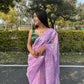 Vamsee Naina Purple Organza Saree - Swadesiicart