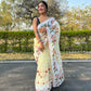 Vamsee Kamaljaal Yellow Organza Saree - Swadesiicart